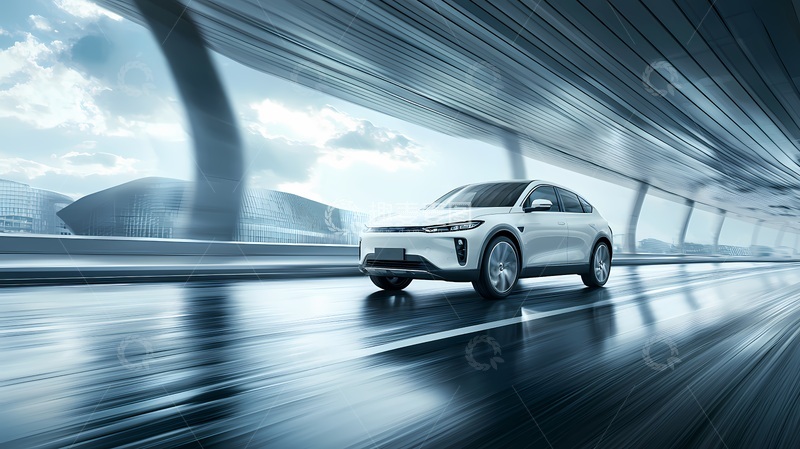 高清大图下载【趣麦麦图】未来感电动车高速行驶