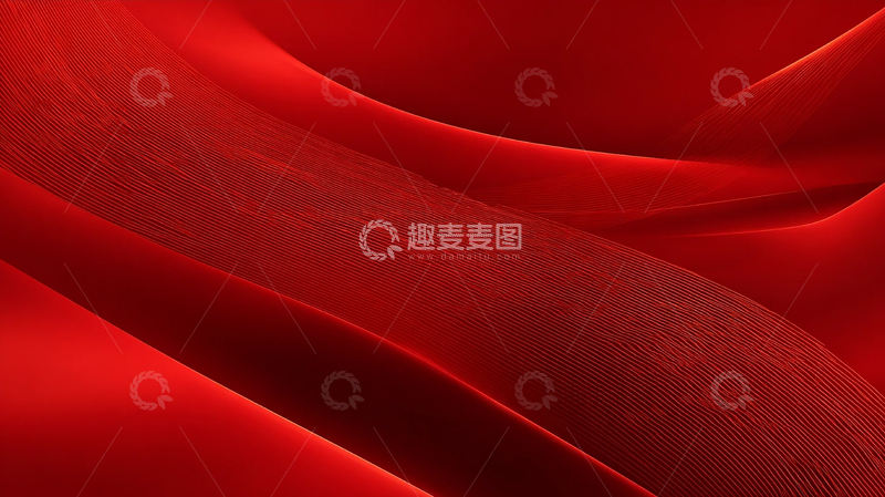 高清大图下载【趣麦麦图】红色梦境的波浪交响