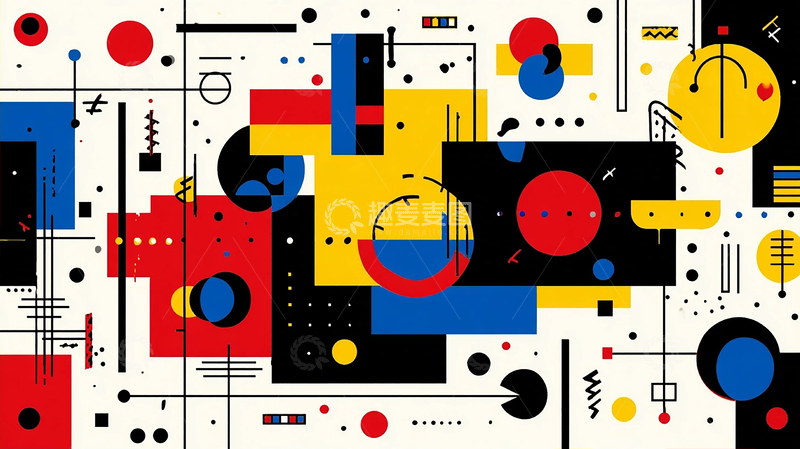 高清大图下载【趣麦麦图】现代几何艺术的极致碰撞