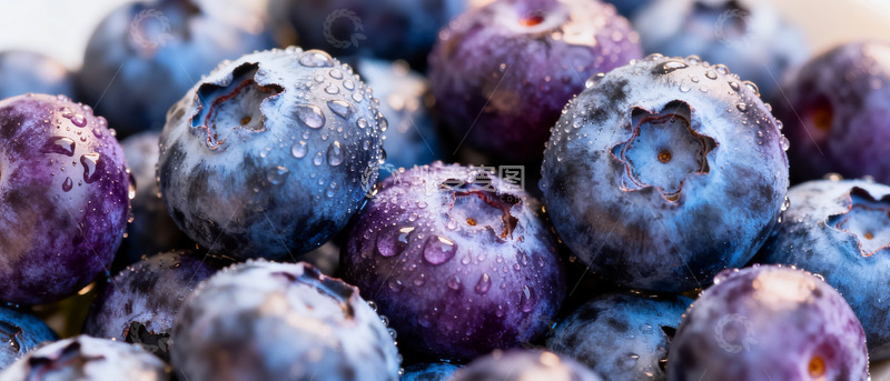 高清大图下载【趣麦麦图】新鲜蓝莓水果特写摄影图片