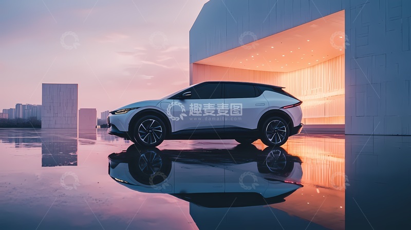 高清大图下载【趣麦麦图】未来感SUV汽车展示场景