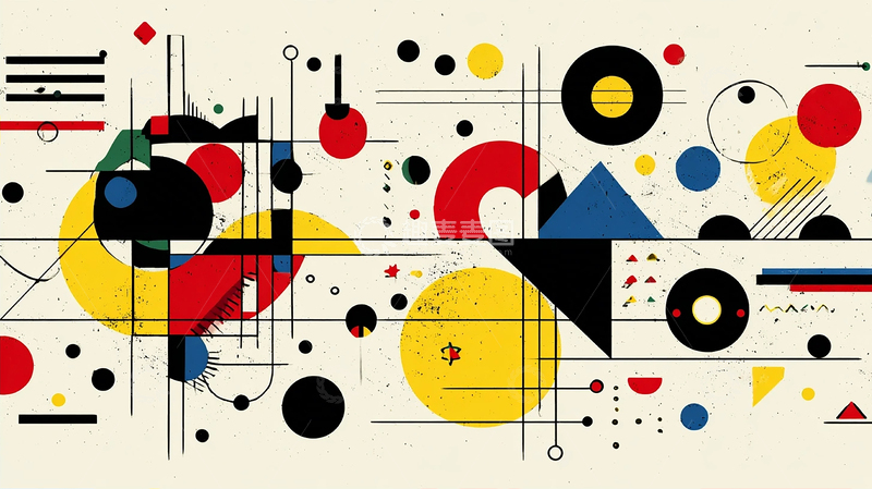 高清大图下载【趣麦麦图】色彩与几何的交响乐