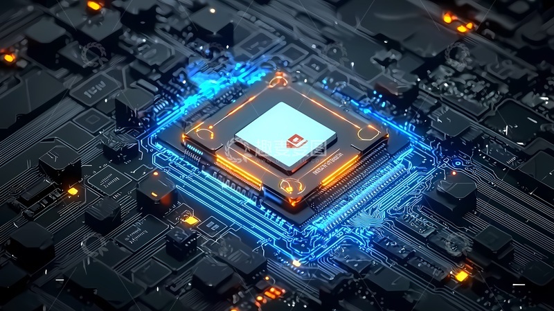 高清大图下载【趣麦麦图】科技芯片电路板视觉特效