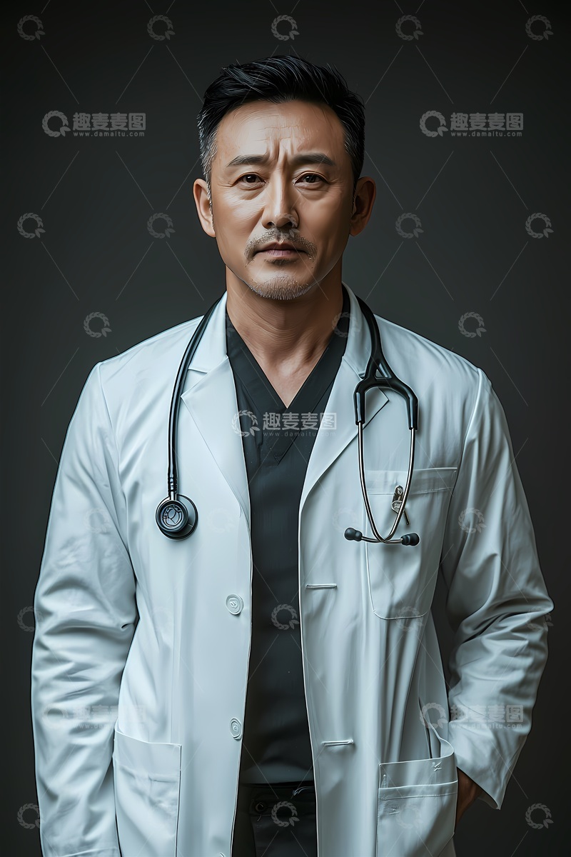 高清大图下载【趣麦麦图】专业医生形象写真广告