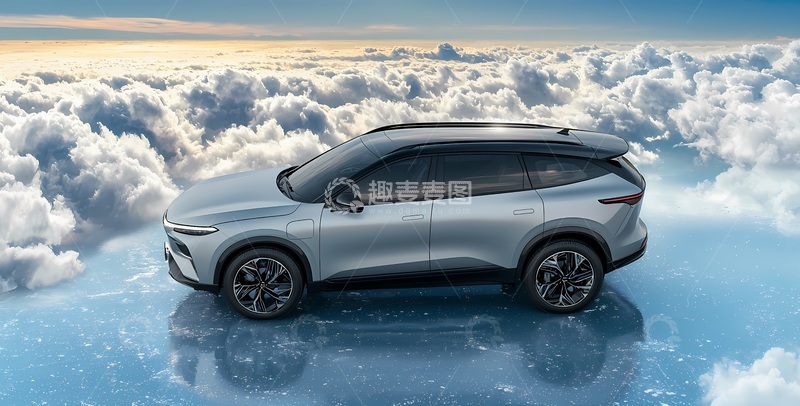 高清大图下载【趣麦麦图】云端未来感SUV汽车设计图