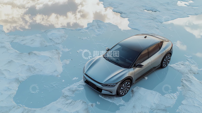 高清大图下载【趣麦麦图】冰雪现代汽车科技展示图