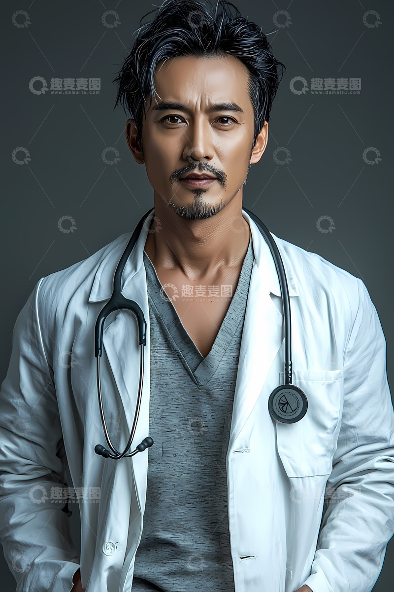 高清大图下载【趣麦麦图】专业医生形象摄影素材
