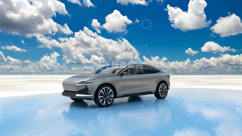 高清大图下载【趣麦麦图】未来感电动车设计展示