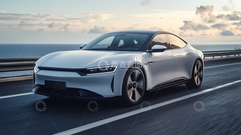 高清大图下载【趣麦麦图】未来感轿车公路驰骋