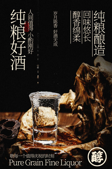 纯粮好酒醇厚佳酿海报
