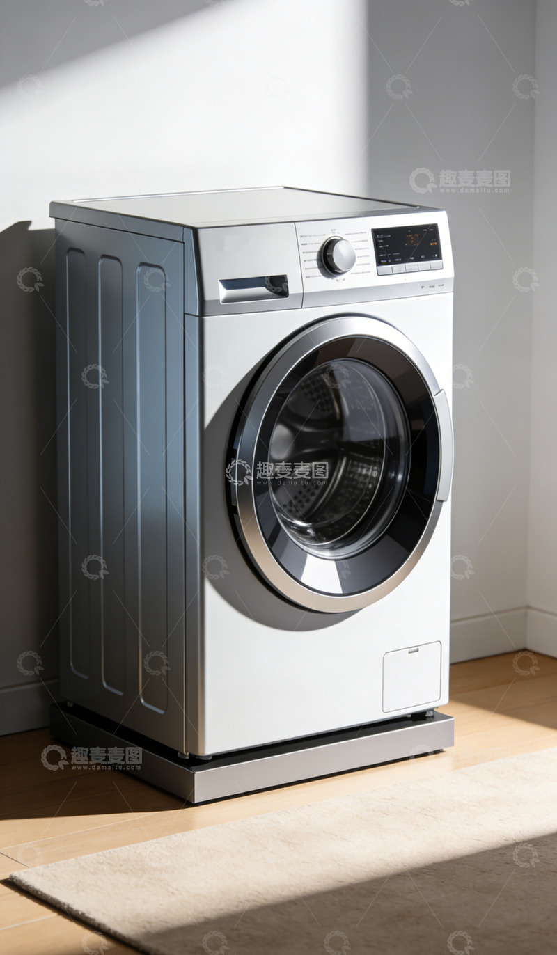 高清大图下载【趣麦麦图】现代风格洗衣机家居摄影