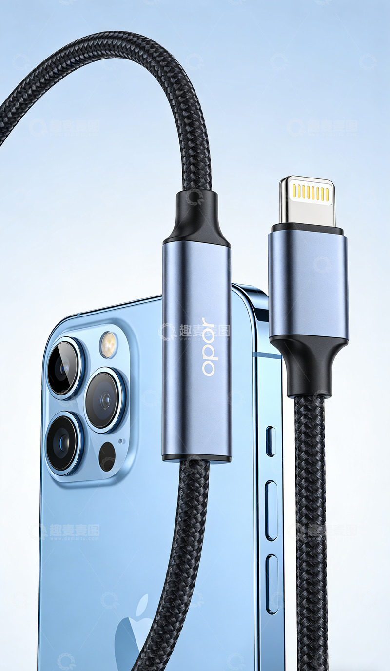 高清大图下载【趣麦麦图】数据线充电线苹果快充