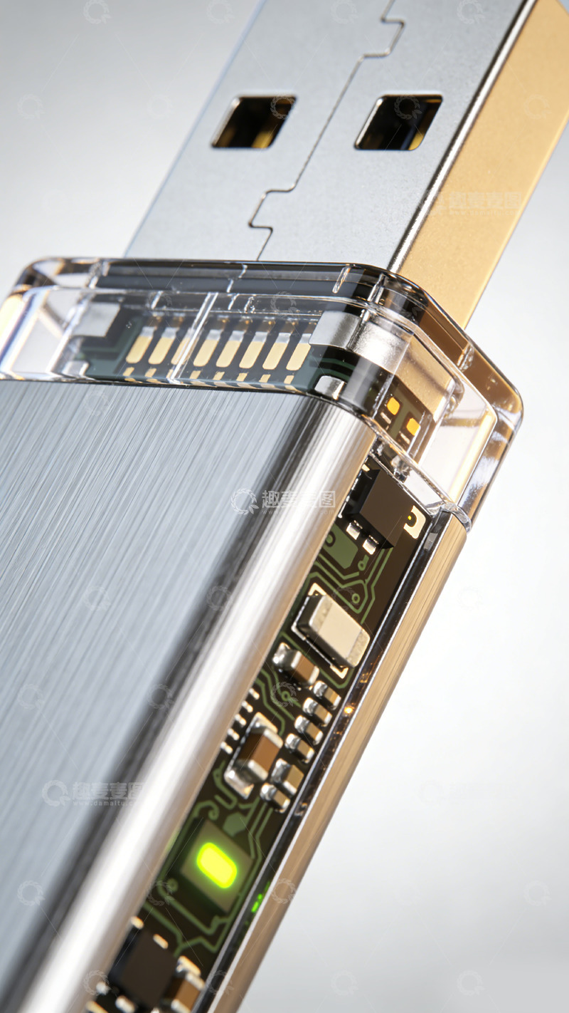 高清大图下载【趣麦麦图】高科技电子元件内部结构特写