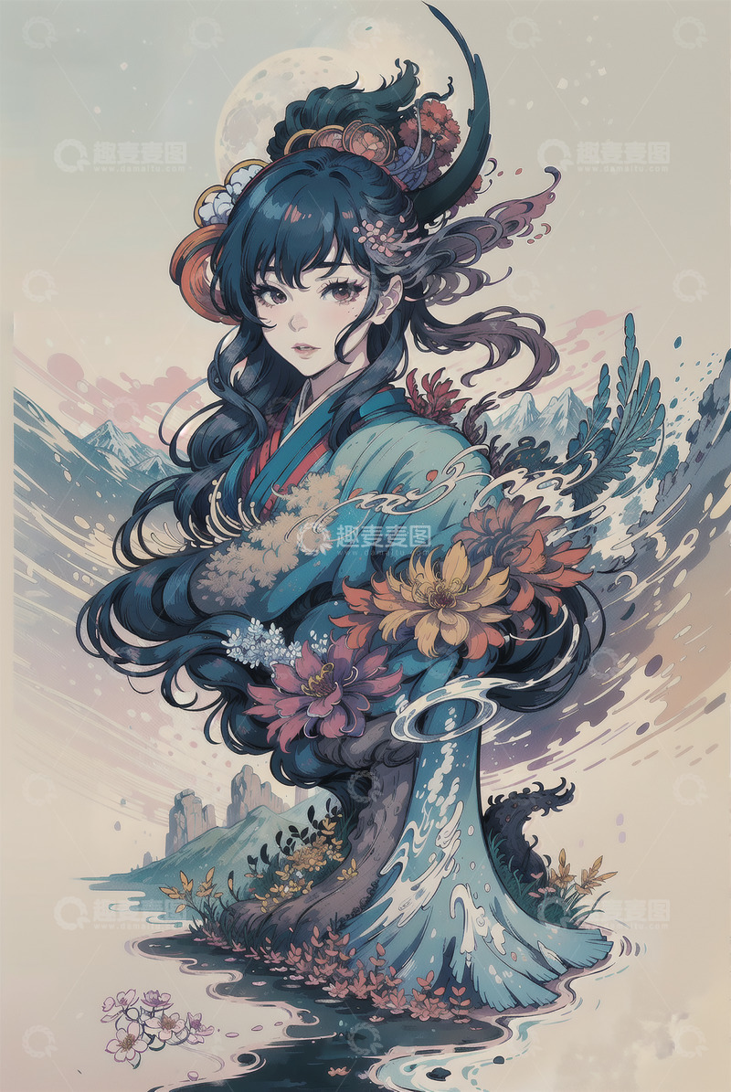 高清大图下载【趣麦麦图】春日想象插画