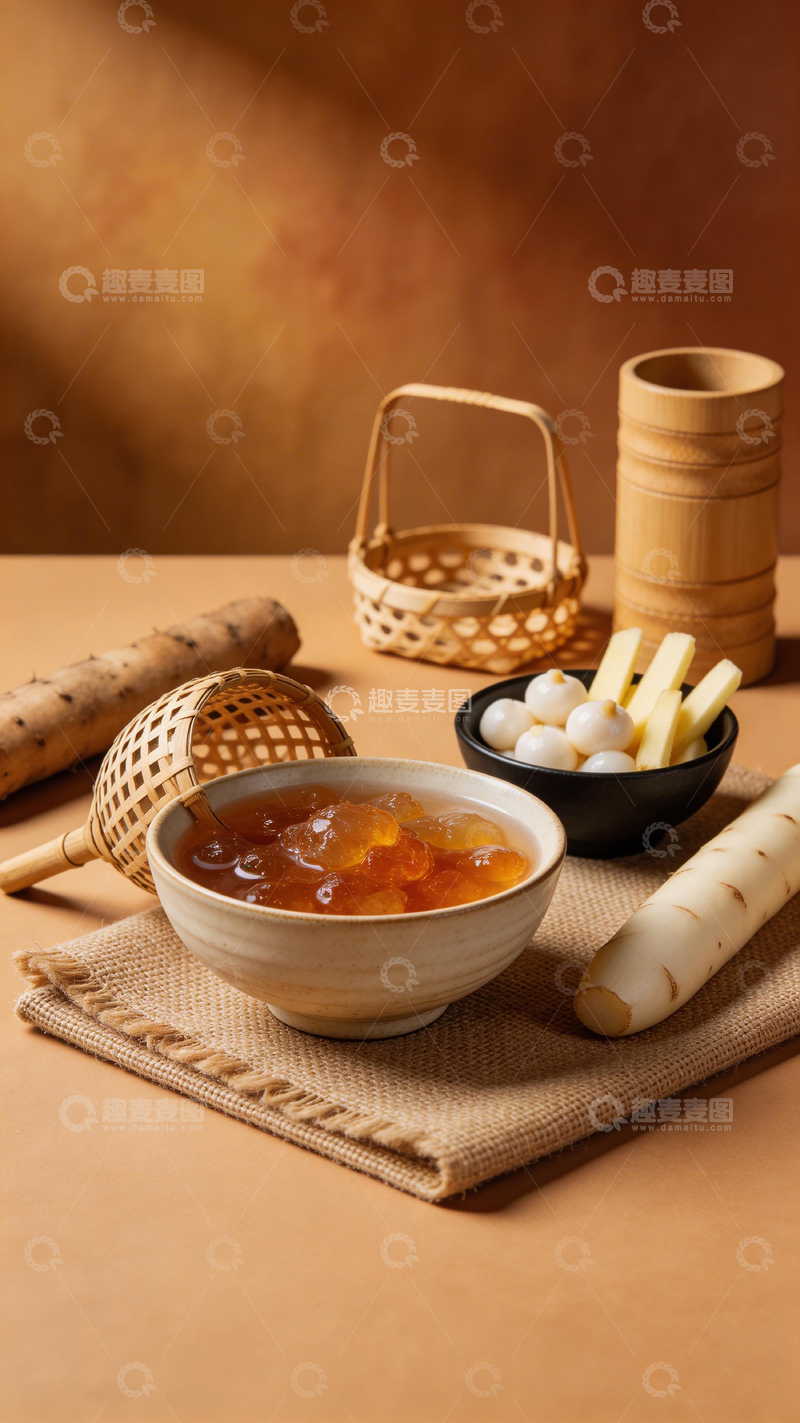 高清大图下载【趣麦麦图】日式和风竹笋果酱静物摄影