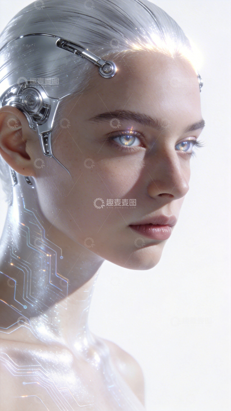高清大图下载【趣麦麦图】赛博朋克风格未来人类造型