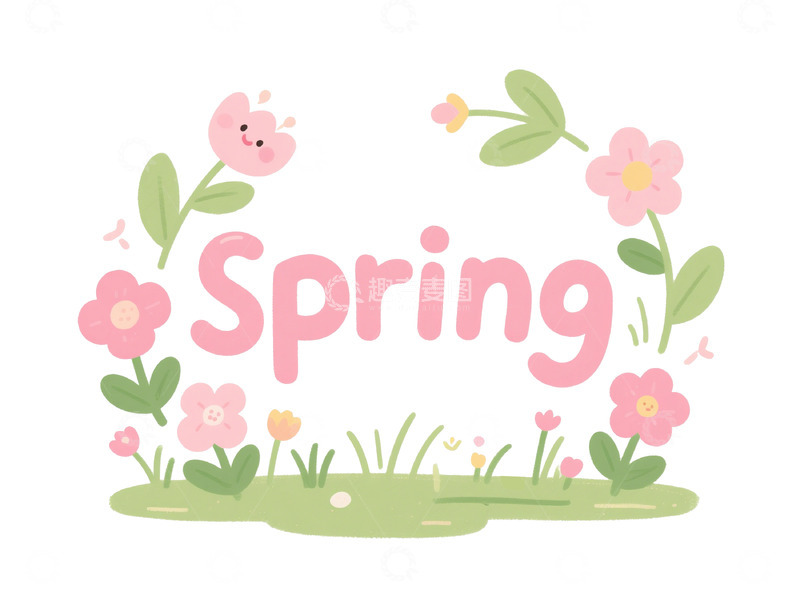 高清大图下载【趣麦麦图】春日花卉插画设计