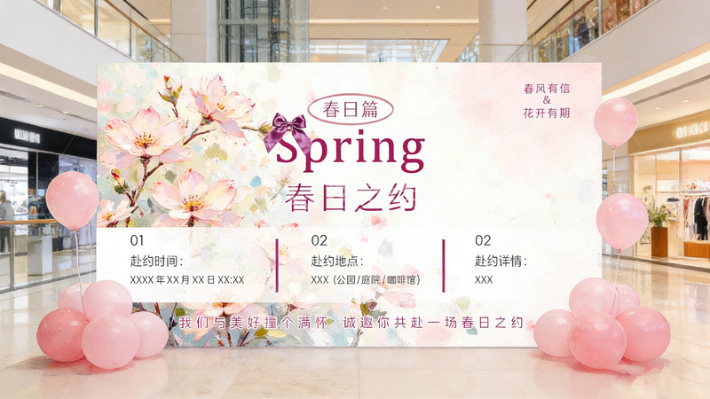 源文件下载【趣麦麦图】春日花卉活动海报设计模板