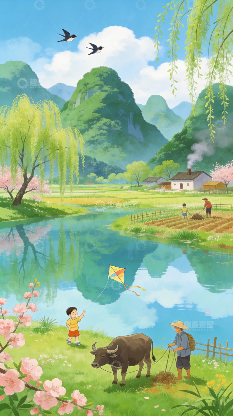 高清大图下载【趣麦麦图】-蓝天白云好风景