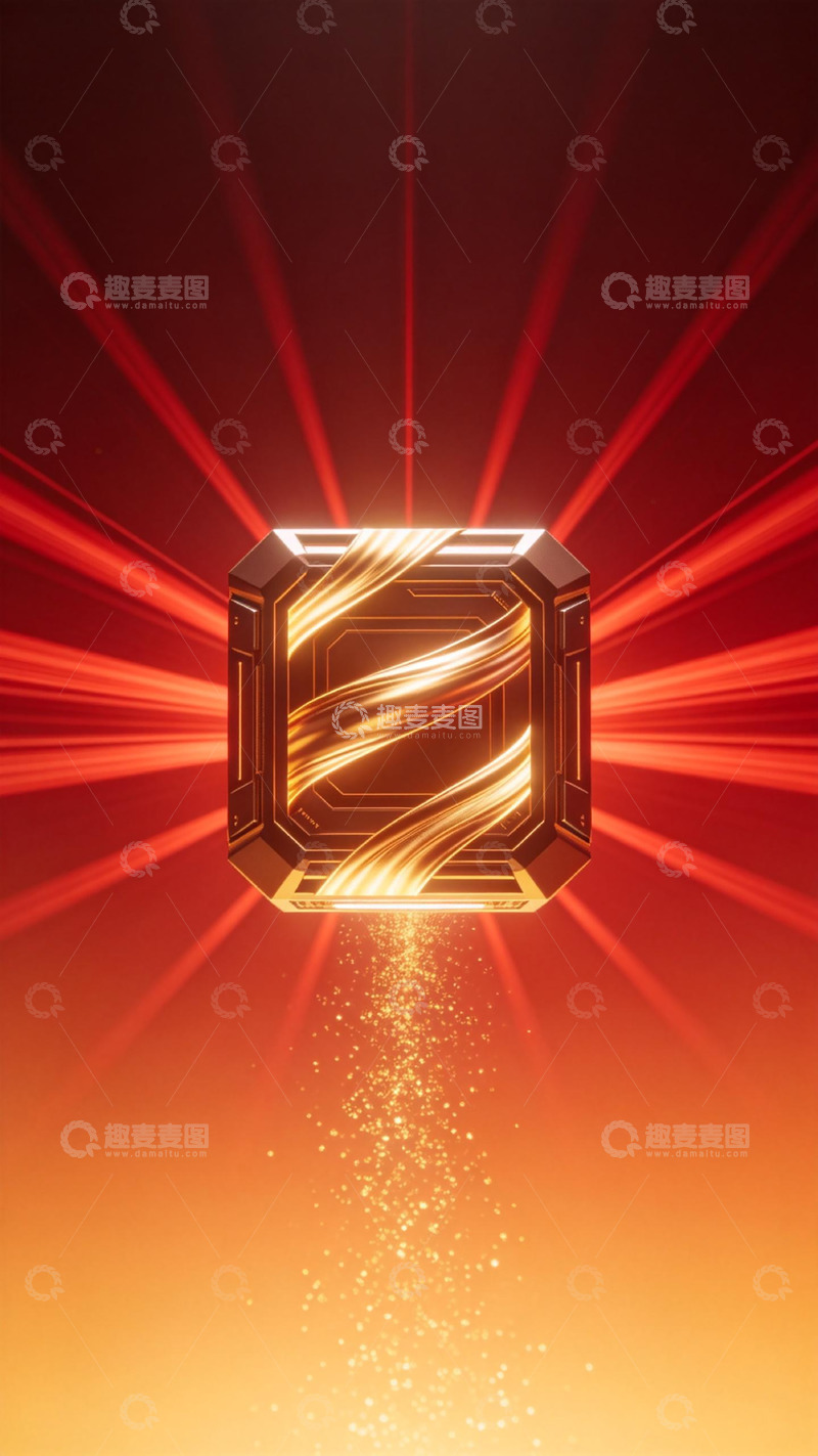 高清大图下载【趣麦麦图】科技光效徽章设计素材