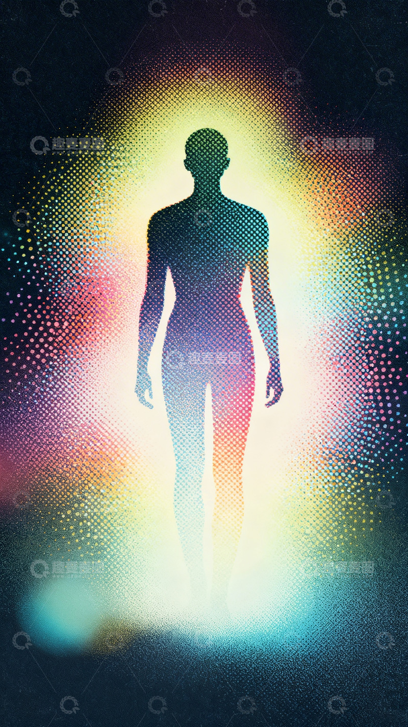 高清大图下载【趣麦麦图】未来科技人物剪影设计