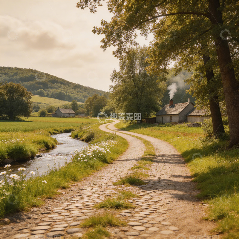 高清大图下载【趣麦麦图】宁静乡村小道2