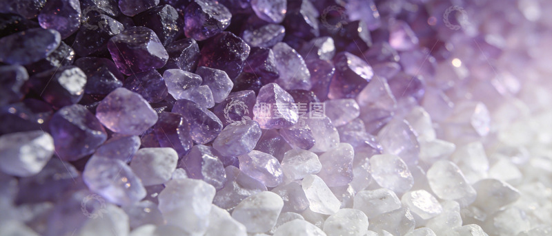 高清大图下载【趣麦麦图】紫晶盐晶体特写风光摄影