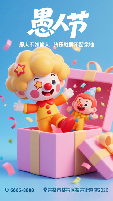 愚人节宣传海报