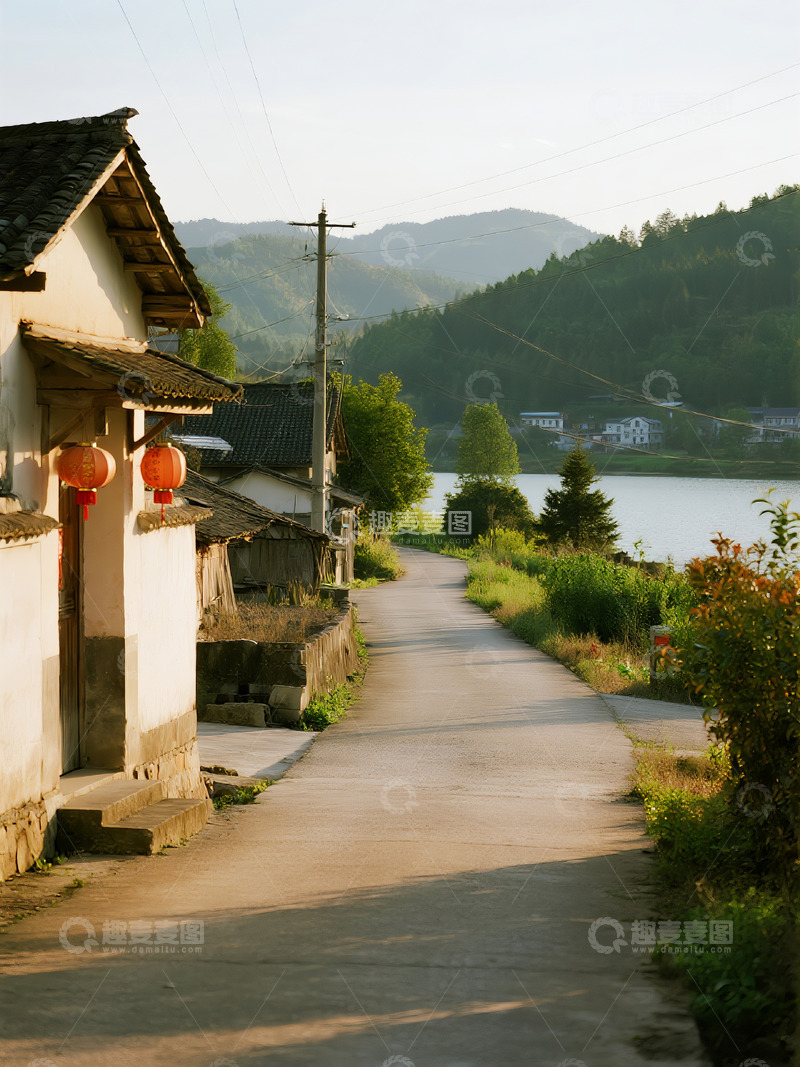 高清大图下载【趣麦麦图】宁静乡村小道8