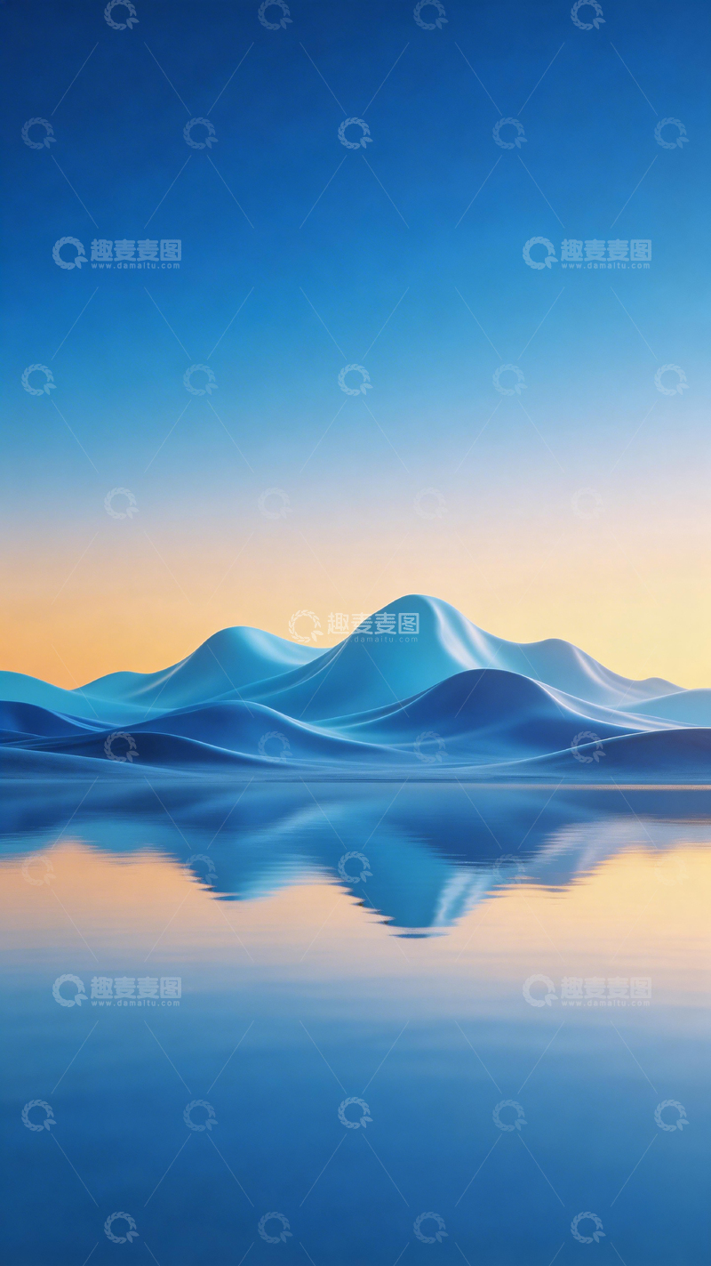 高清大图下载【趣麦麦图】山水镜像梦幻美景