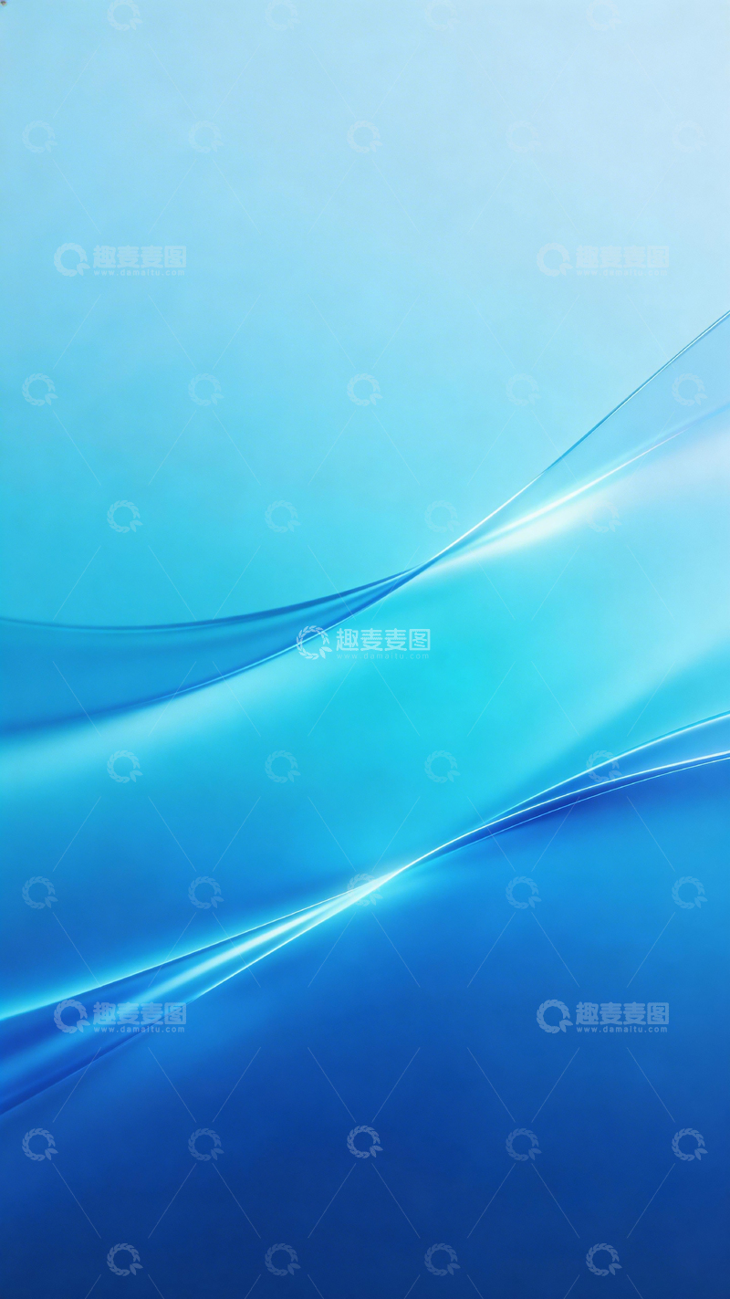 高清大图下载【趣麦麦图】蓝调流动光影抽象背景