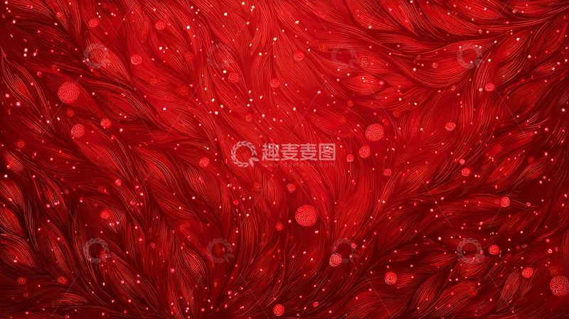 高清大图下载【趣麦麦图】红色梦境中的缤纷星海