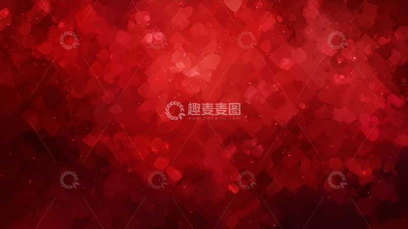 高清大图下载【趣麦麦图】红色梦境碎片拼图