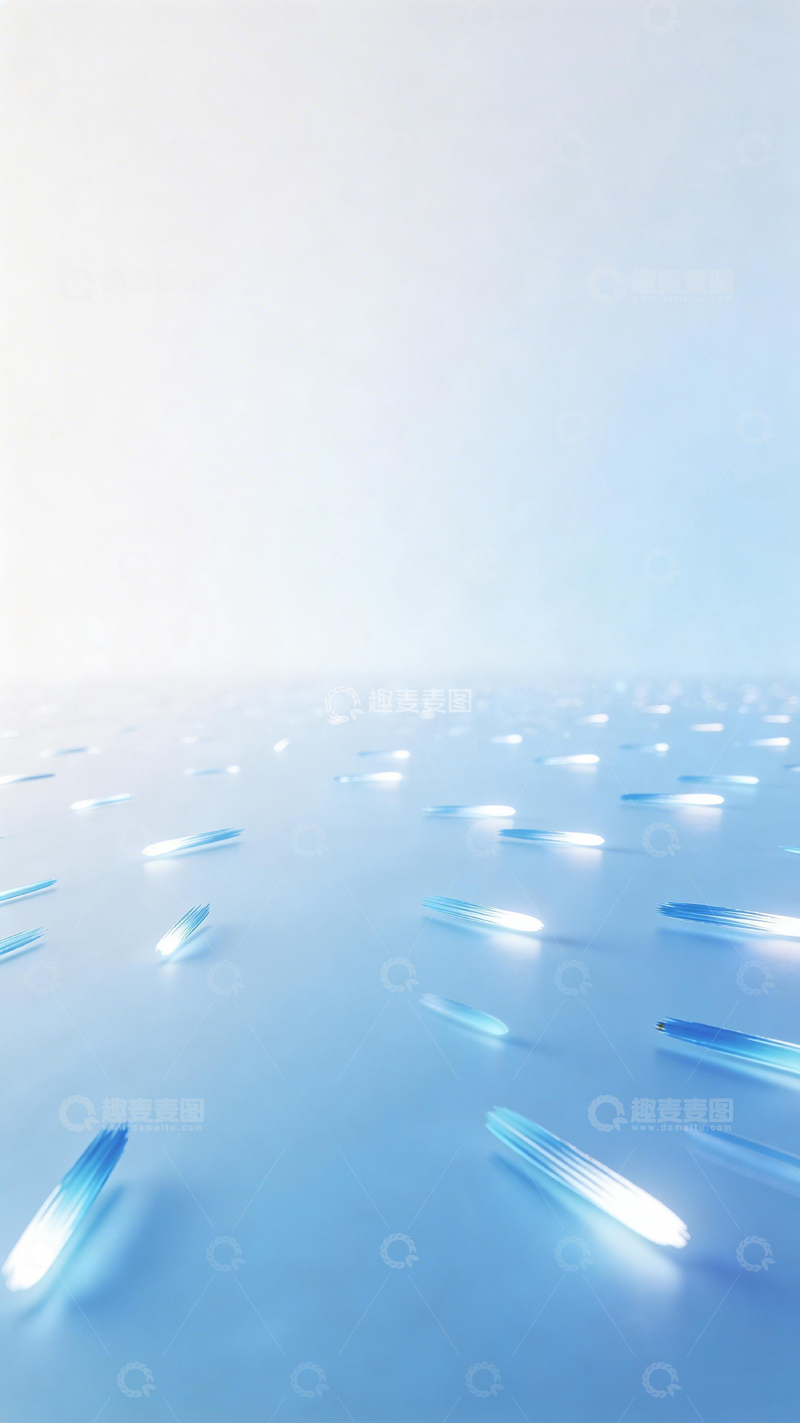 高清大图下载【趣麦麦图】蓝色水面光影抽象艺术