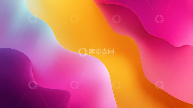 高清大图下载【趣麦麦图】彩色梦境的液态流动