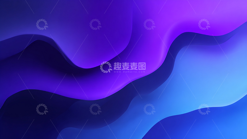 高清大图下载【趣麦麦图】极光流影之梦幻蓝紫