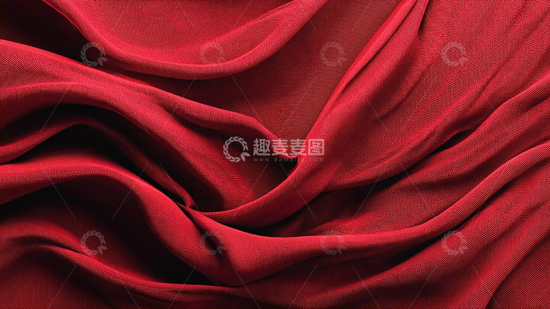 高清大图下载【趣麦麦图】红色丝绸的梦幻之舞