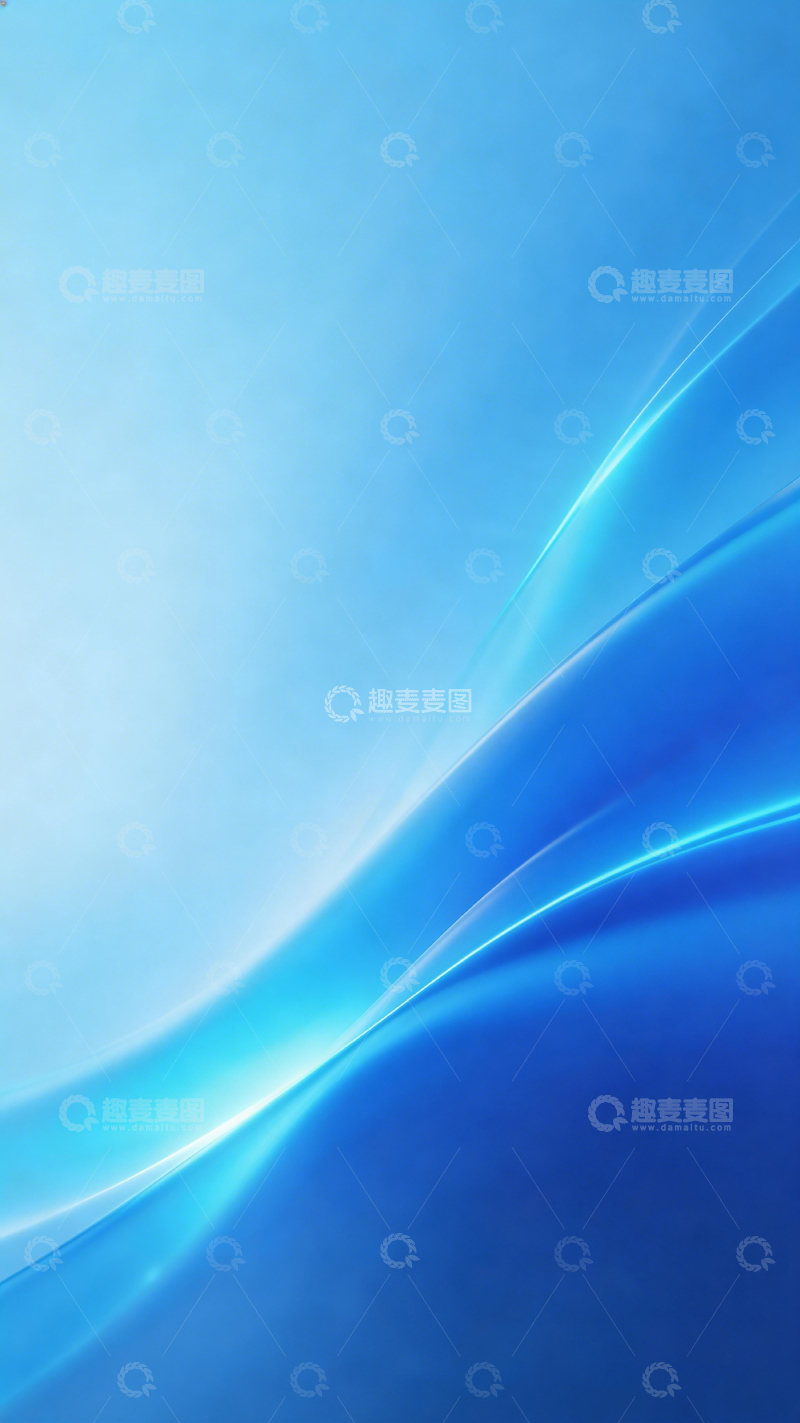 高清大图下载【趣麦麦图】蓝调科技感流线背景