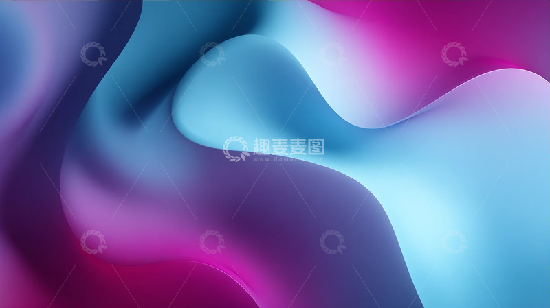 高清大图下载【趣麦麦图】梦幻色彩的流动奇境