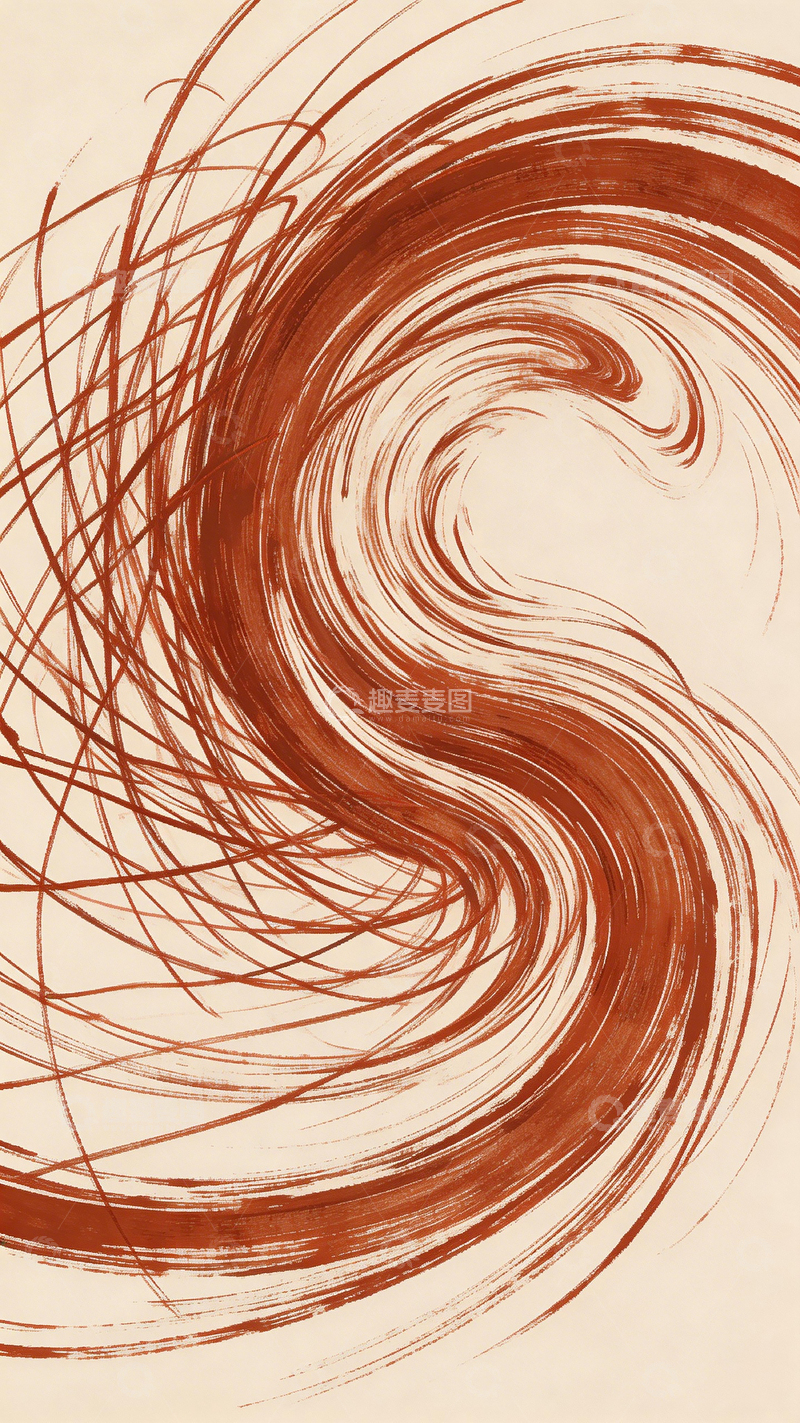 高清大图下载【趣麦麦图】抽象漩涡艺术画作