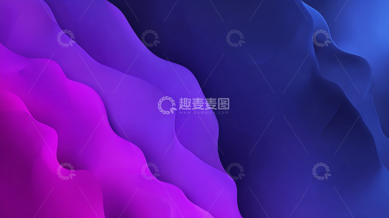 高清大图下载【趣麦麦图】幻彩流动的深海梦境