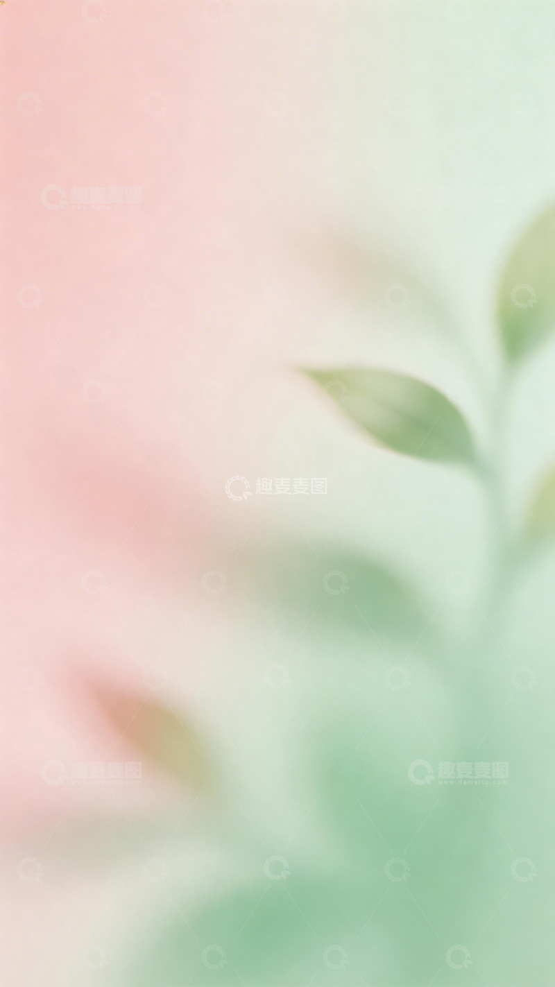 高清大图下载【趣麦麦图】柔美植物叶片背景图