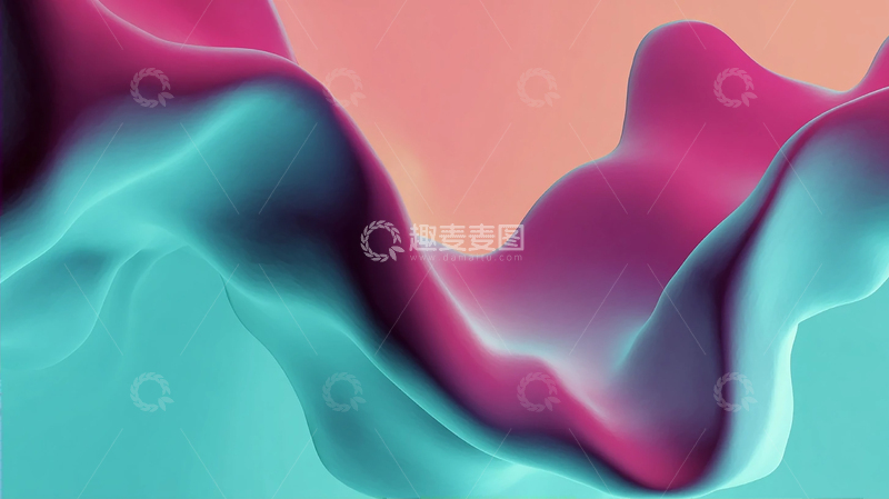 高清大图下载【趣麦麦图】梦幻色彩交织的抽象世界