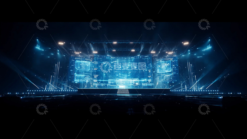 高清大图下载【趣麦麦图】未来科技幻境的光影奇观