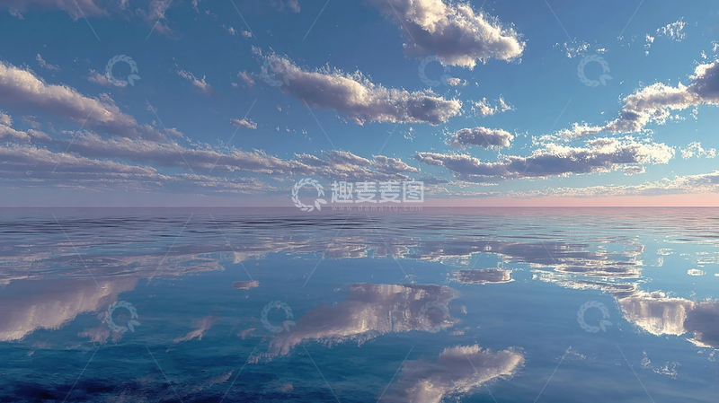高清大图下载【趣麦麦图】流动的云海镜中世界