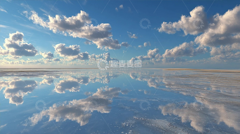 高清大图下载【趣麦麦图】天空倒影的奇幻世界
