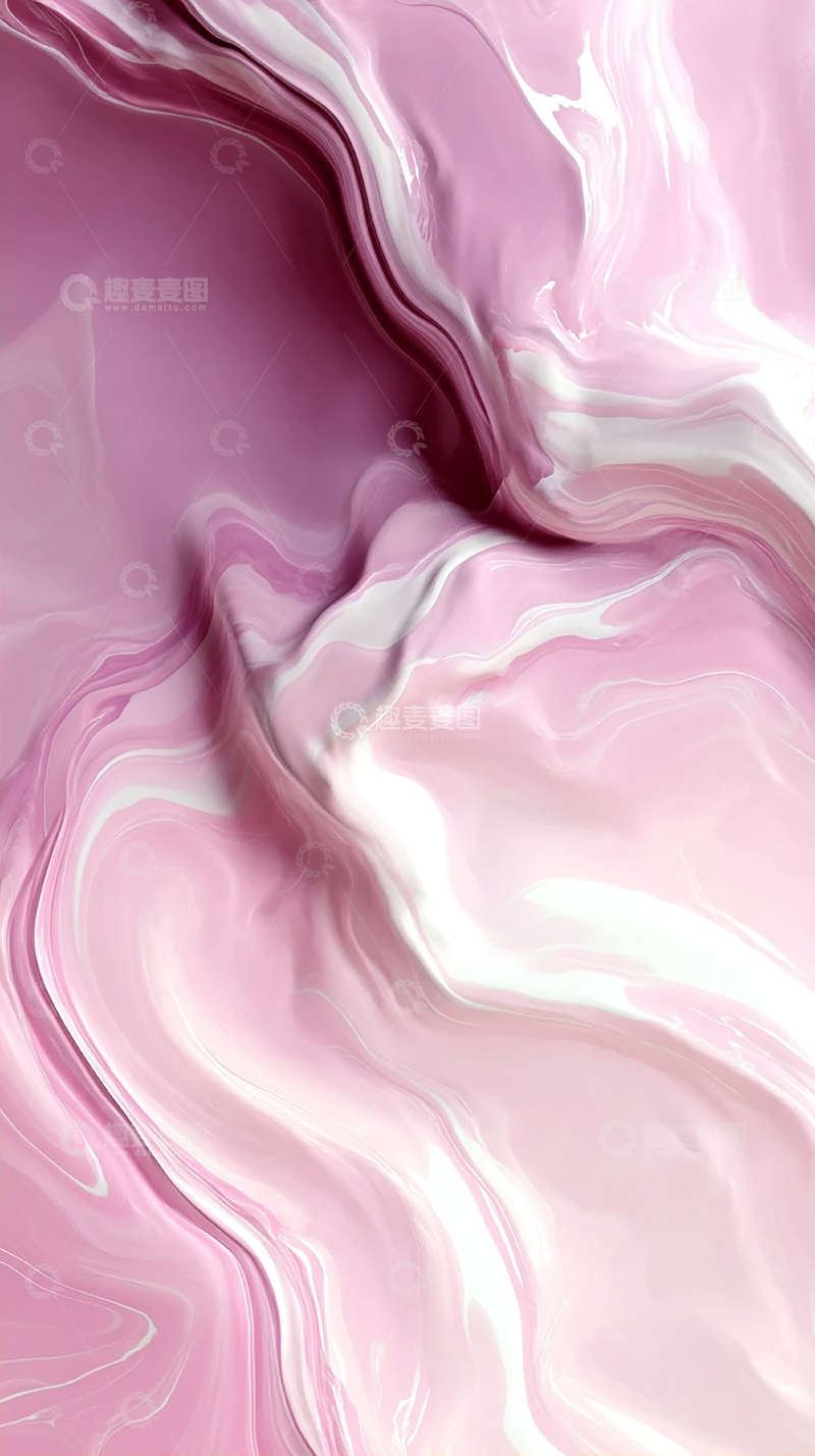 高清大图下载【趣麦麦图】粉色流动的梦幻漩涡