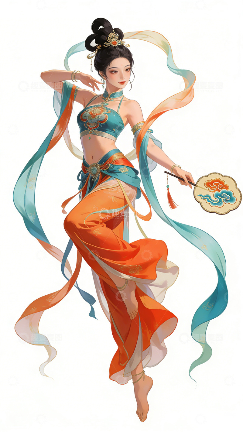 高清大图下载【趣麦麦图】古风仙女飘逸绘画作品装饰画