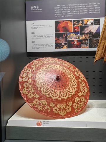 莲花纹花纹印花油纸伞雨伞