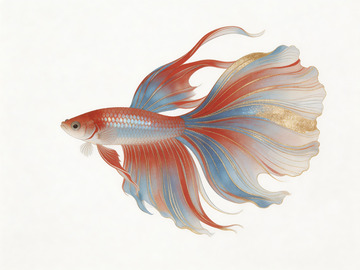 红蓝金色调的斗鱼2